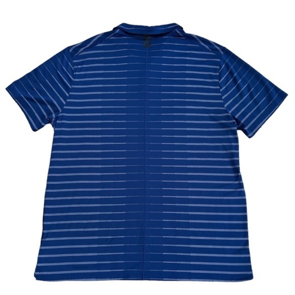 Nike Dri-Fit Men's Blue Standard Fit‎ Striped Performance Polo Shirt Sz. XL NWOT - Picture 8 of 13